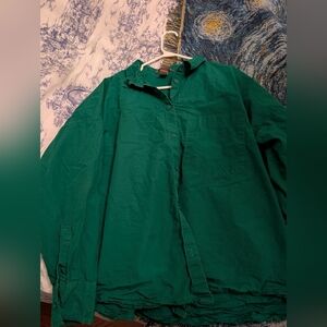 Green H&M Button-Up Shirt